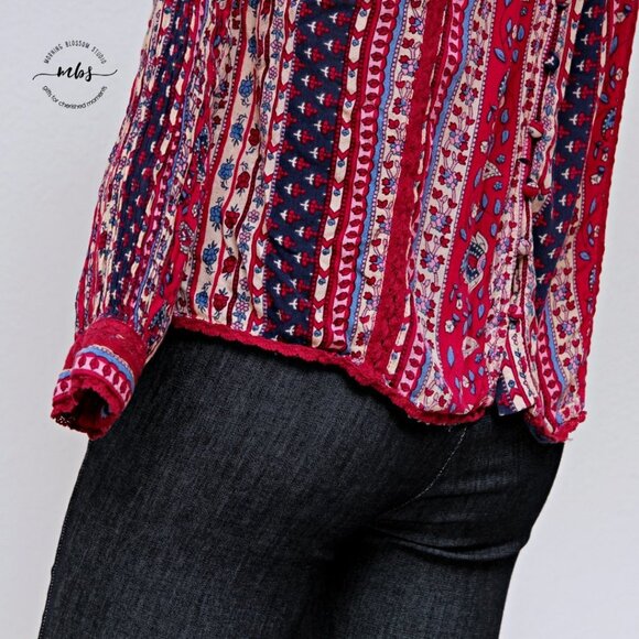 Maeve by Anthropologie Gretchen Patchwork Top - Picture 8 of 13
